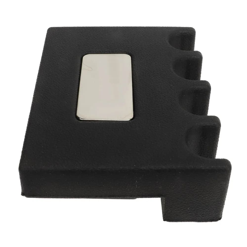 Accessori da Biliardo: Supporto Nero per Stecca da Biliardo, Ponderato in Gomma, con 4 Fori, a Griffe, per Tavolo da Biliardo