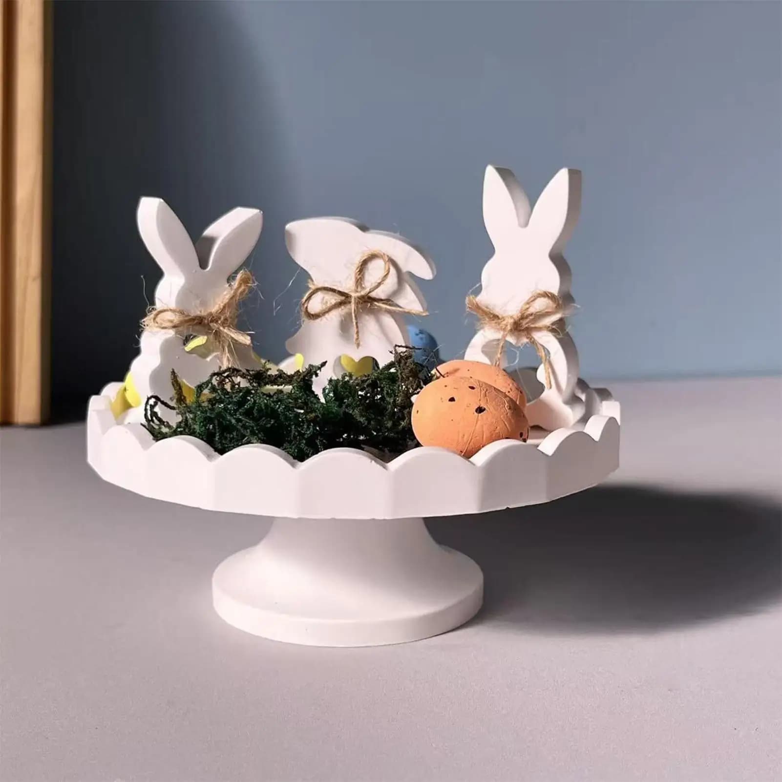 Easter Bunny Mold 2 Pieces 8-Cavity Craft Supplies Resin Casting Cute Bunny Molds For Soap Candle Wax Epoxy Resin Home Decor Art