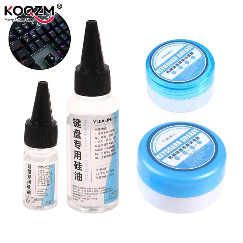 Mechanical keyboard lubricant, mouse, computer, for shutters, switches, satellite axes, positioning axes, mechanical friction lubrication