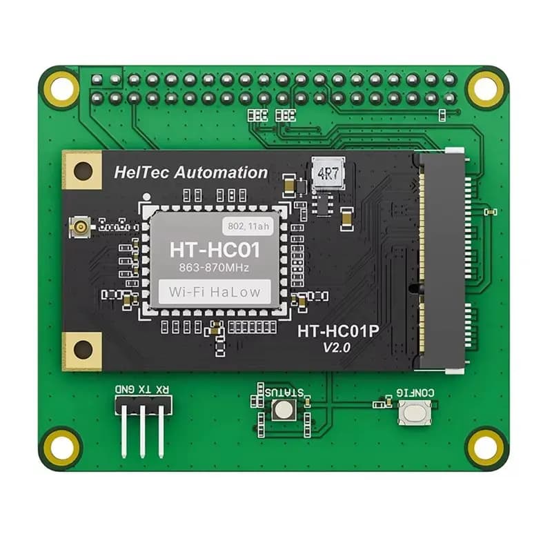 AS95-Heltec HT-HC01P V2 Wifi Halow Module Mini Pcie Interface 16Dbm 863-870Mhz And For Raspberry Pi HAT Baseplate For Iot