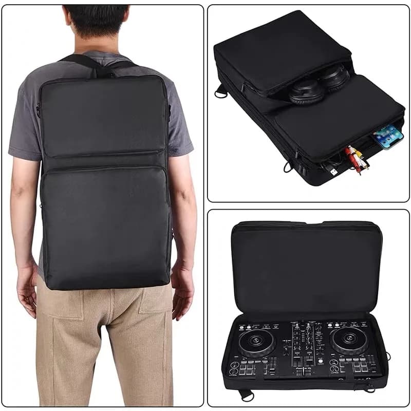 Adatto per Pioneer DDJ400 FLX4 SB3 Controller Roland DJ-202 Borsa portaoggetti per lettore di dischi Zaino Soft Shell Disponibile in magazzino