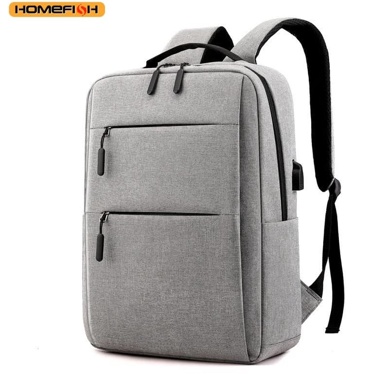 HOMEFISH Large Capacity Multi-compartment Laptop Backpack for Men Women, 13-15 Inch Zipper Business Travel Daypack