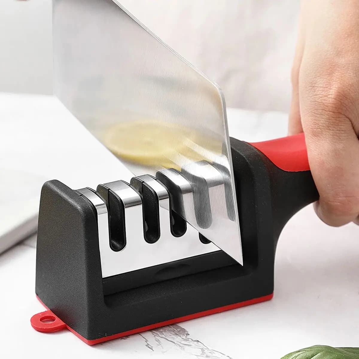 Artifact Four-Stage Multi-Functional Knife Sharpener with Whetstone Kitchen Scissors Sharpening Tool for Kitchen Knives