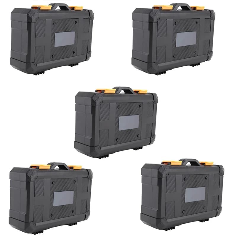 5X FB SLR Scatola di protezione della batteria della fotocamera SD TF Supporto della scatola di immagazzinaggio della scheda di memoria per Canon-LP-E6 Sony-FZ100-A74Z