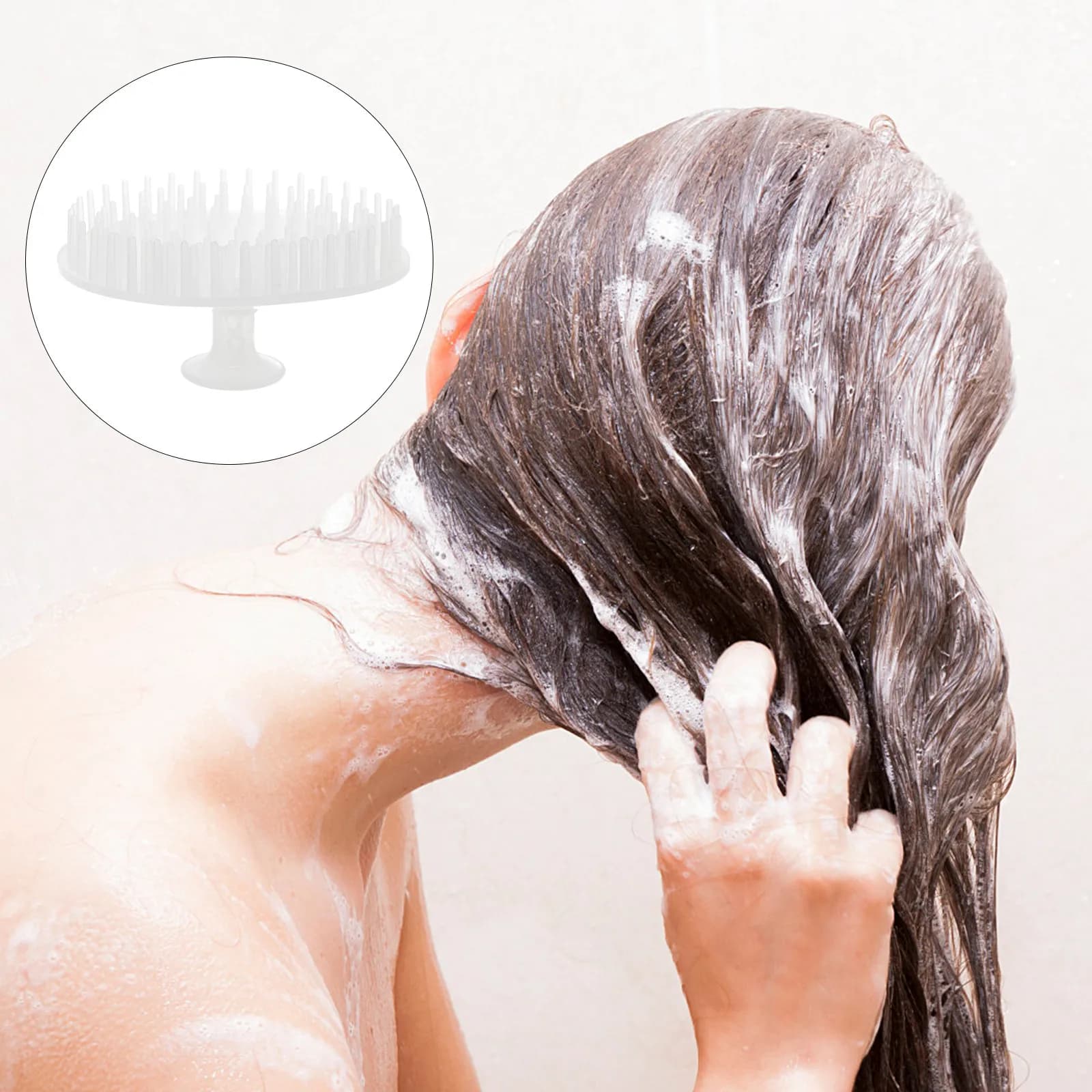Set di 2 Spazzole per Capelli e Cuoio Capelluto, Doppio Uso Bagnato/Asciutto, Massaggiatore per Pulizia Profonda, Strumento per Doccia e Bagno