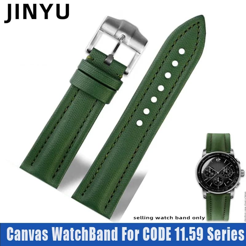 Canvas WatchBand for AP CODE 11.59 Series 15210 26393 Nylon Canvas Watch strap Accessories Bracelet wristband 20mm 21mm 22mm