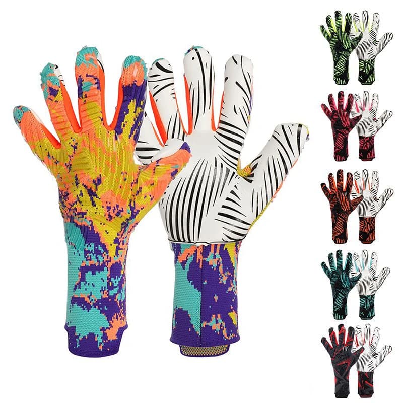 Youth & Adult Soccer Goalkeeper Gloves, Super Sticky Latex Breathable, No Finger Spines, Pro Performance Training - Top Quality