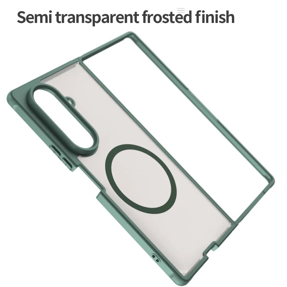 Custodia Rigida Opaca di Lusso per Samsung Galaxy Z Fold 7 / Z Flip 7 con Ricarica Wireless Magnetica