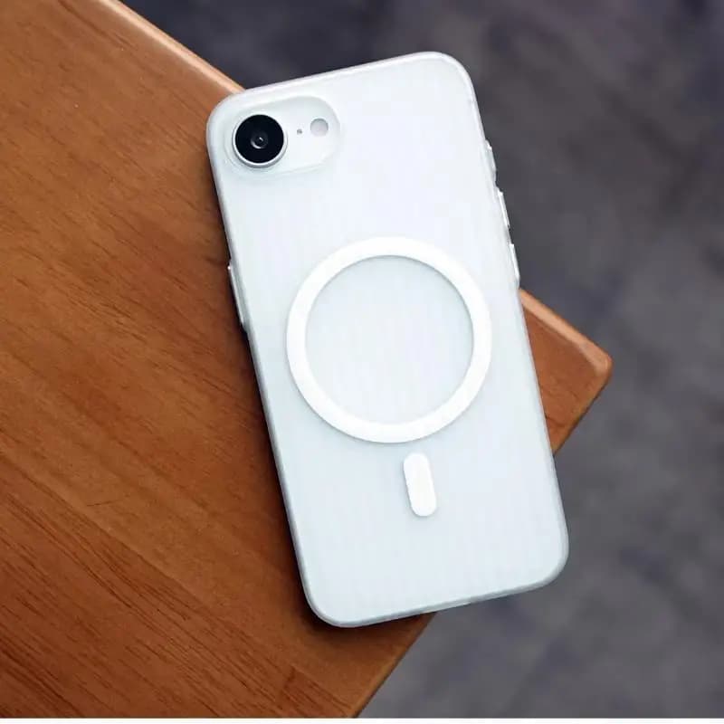 Custodia Magnetica in PC Opaco Trasparente per iPhone 17 16E, Cover Posteriore Leggera e Sottile Anti-Impronta per iPhone 17e