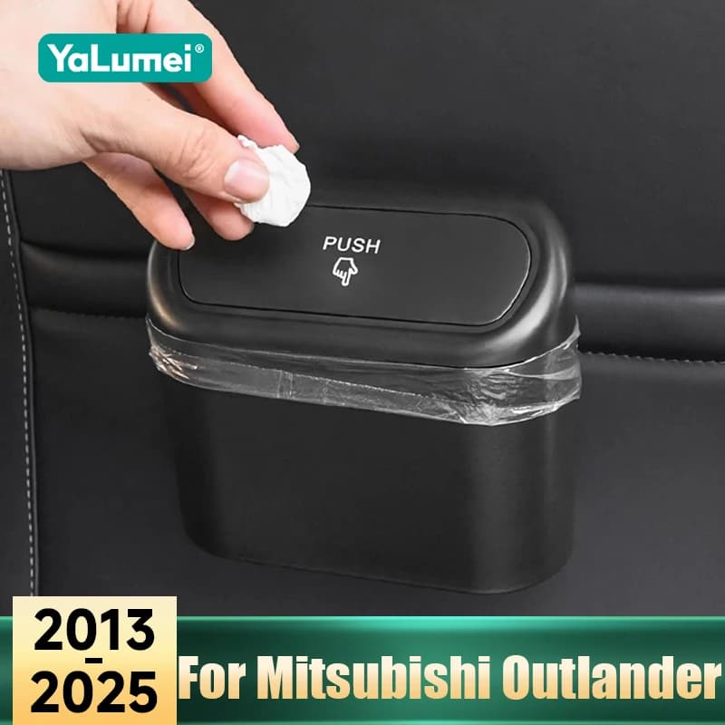 Per Mitsubishi Outlander 3 4 PHEV 2013-2020 2021 2022 2023 2024 2025 Auto Appeso Bidone della Spazzatura Scatola di Immagazzinaggio Piazza Premendo Pattumiera