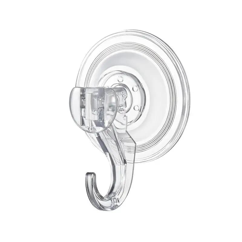 Suction Cup Hooks 6 Pack, 2.76 x 3.54 x 1.57 inch, 10 LBS Max Load Clear Shower Suction Cups, Strong and Reusable Heavy Duty Wall Holder, for Loofah, Towel, Glass, Window, Kitchen, Bathroom