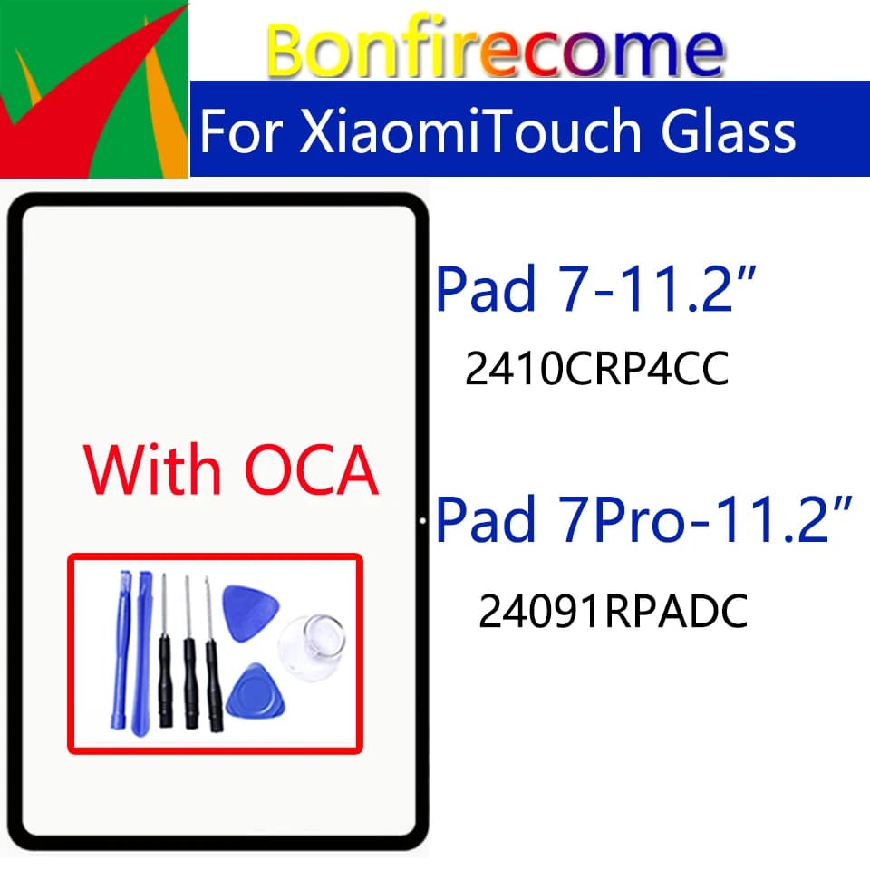 Di ricambio Per Xiaomi Pad 7 Pro 24091RPADC Pannello Touch Screen LCD Sensore Frontale Esterno di Vetro Con OCA Per Pad7 2410CRP4CC