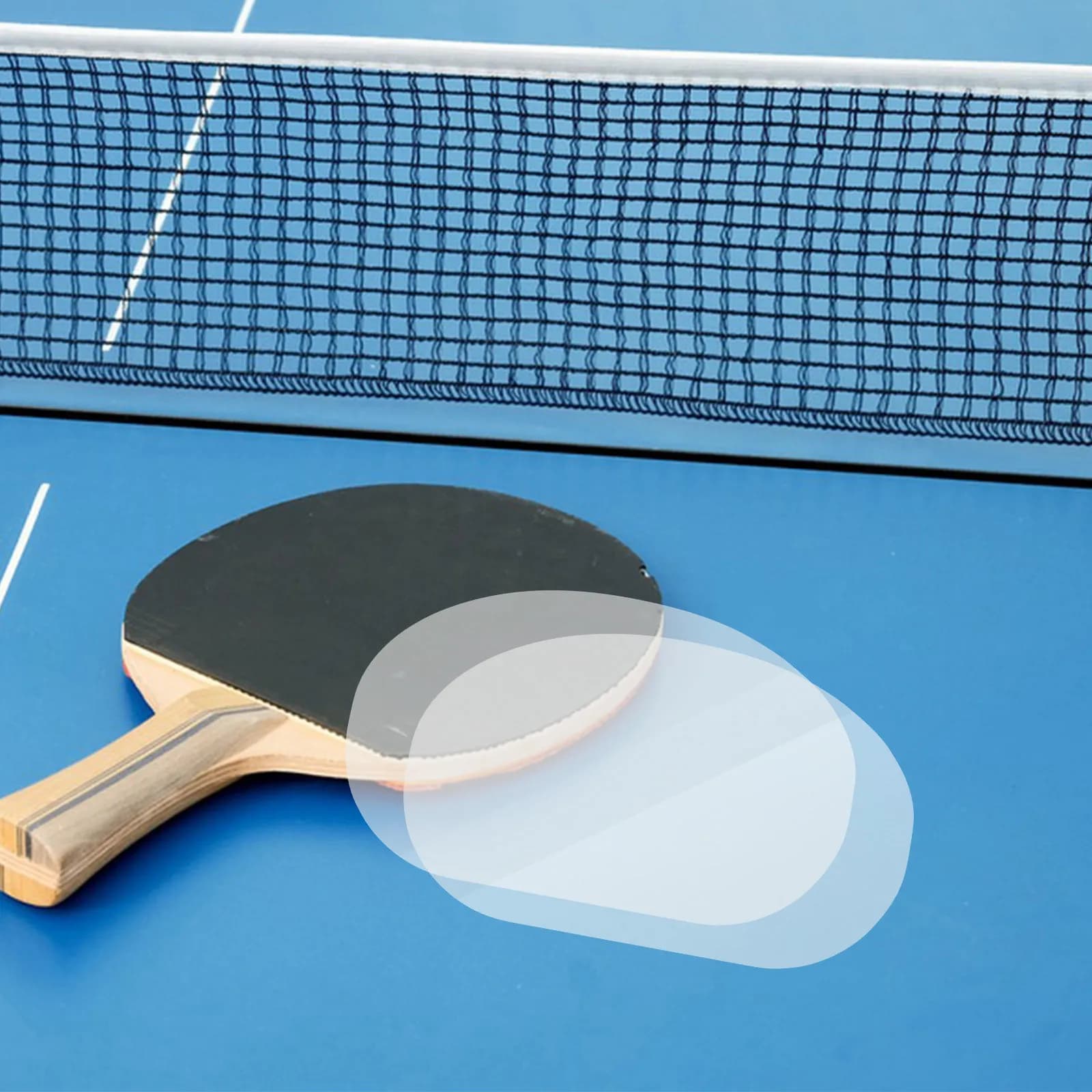 10 Pezzi Pellicola Adesiva Protettiva per Racchette da Ping Pong, per Superfici in Gomma, Lunga Durata, Aderenza Precisa