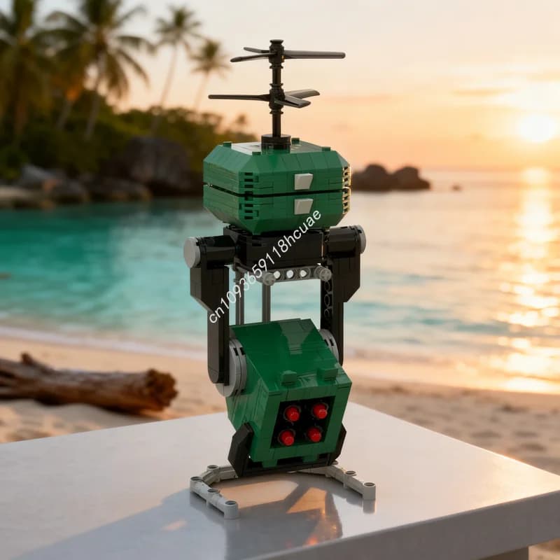 394 pz MOC Spazio Missle Drone Rischio Pioggia 2 Modello Building Blocks Giocattolo di Costruzione Regali Di Natale Idea Educazione Bambini Mattoni