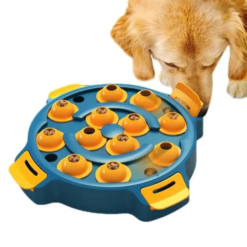 Giochi Puzzle per Cani, Dispenser di Cibo Lento, Ciotole per Addestramento e Alimentazione, Giocattoli Multifunzionali Antiscivolo e Resistenti