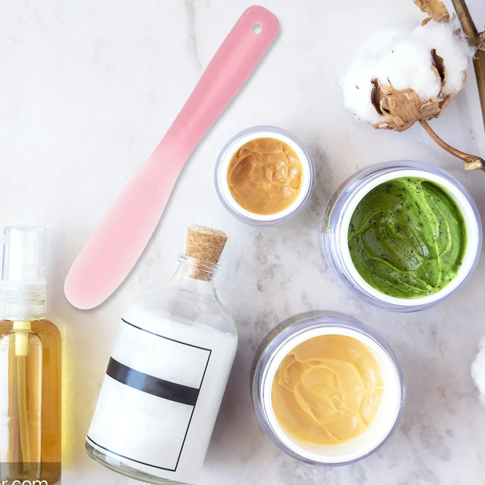 Set di 10 Spatole per Miscelare il Trucco, Strumenti per Maschere Viso, Spatole in Silicone per Fondotinta, Crema, Blush, Ombretto, Colore Labbra e Unghie