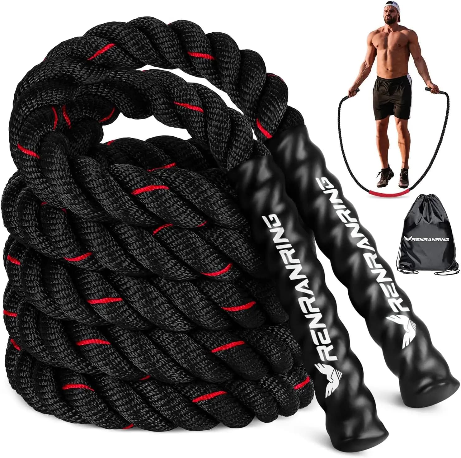 Jumping Racing with Weights for Men and Women, Jumping Waist 3lb 4lb 5lb for Fitness Training at Home and Gym
