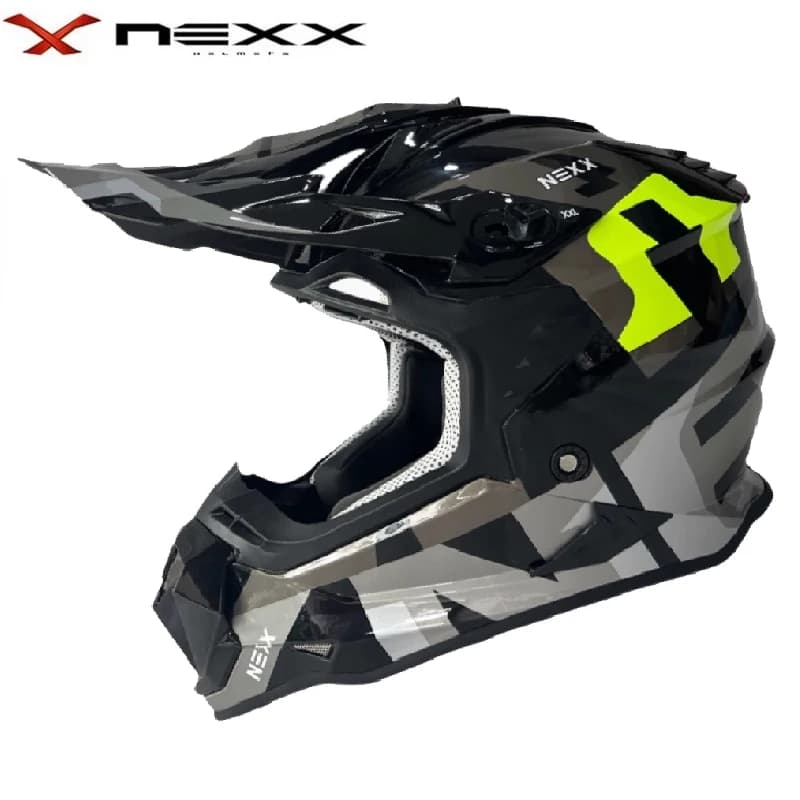 NEXX Casco moto fuoristrada Certificazione ECE GP Casco integrale da corsa Uomo Caschi motocross Cascos Para Moto Casco Perro