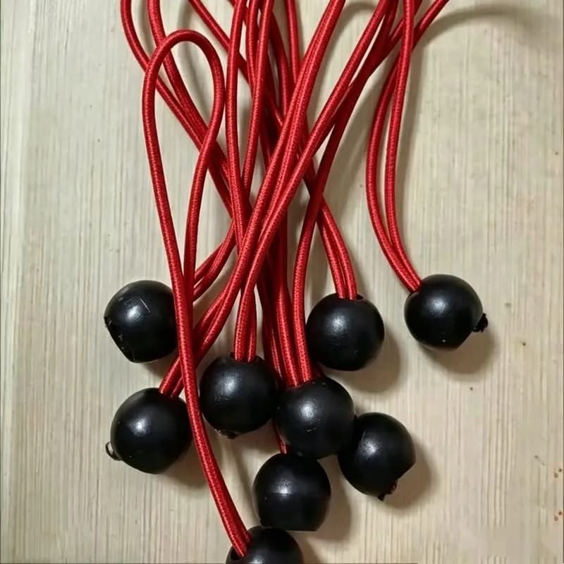 24 pcs 30cm Bungee Ball Ties, High Elastic Resilience for Camping Tent Tie Down, Multipurpose, Versatile