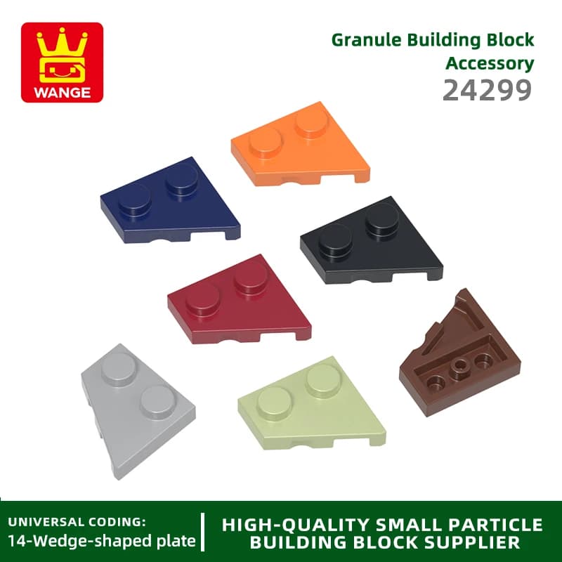 201 Pz/lotto 24299 Piastra Cuneo 2x2 Blocco Sinistro Moc Accessori di Colore Compatibile con il Mattoni FAI DA TE Giocattolo Per Bambini Parti di Montaggio
