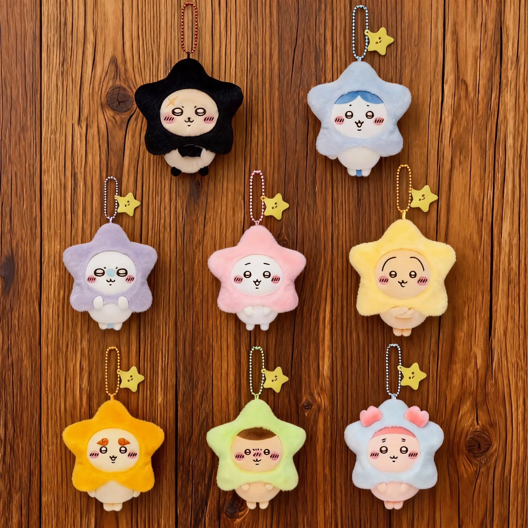 Chiikawa Wishing Star Series Bambole Giocattoli Borse Pendenti Accessori in pelliccia Regali carini Giocattoli in pelliccia in magazzino Nagano Momonga Usagi