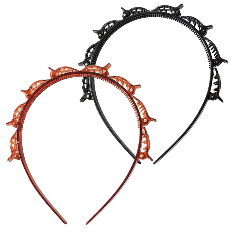 Bangs Hairstyle Hairpin Hairstyle Hairpin Headband Toothed Braid Tool Professional Weave Bangs Clip Hair Accessories For Girls