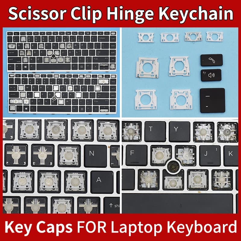 Sostituzione Keycaps cerniera a Clip a forbice per HP ZBook 14u G5 14u G6 EliteBook 745 G5 840 846 G5 G6 portachiavi tastiera