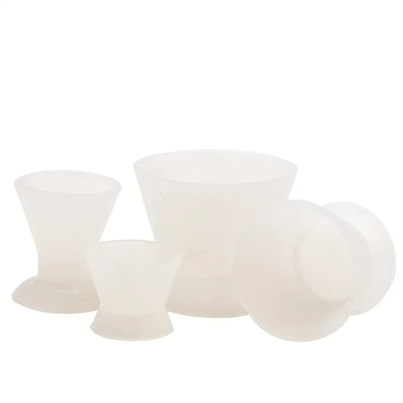 4 pieces silicone bowls for dentist teeth whitening dental laboratory tools for flat dentistry Dappen dental materials