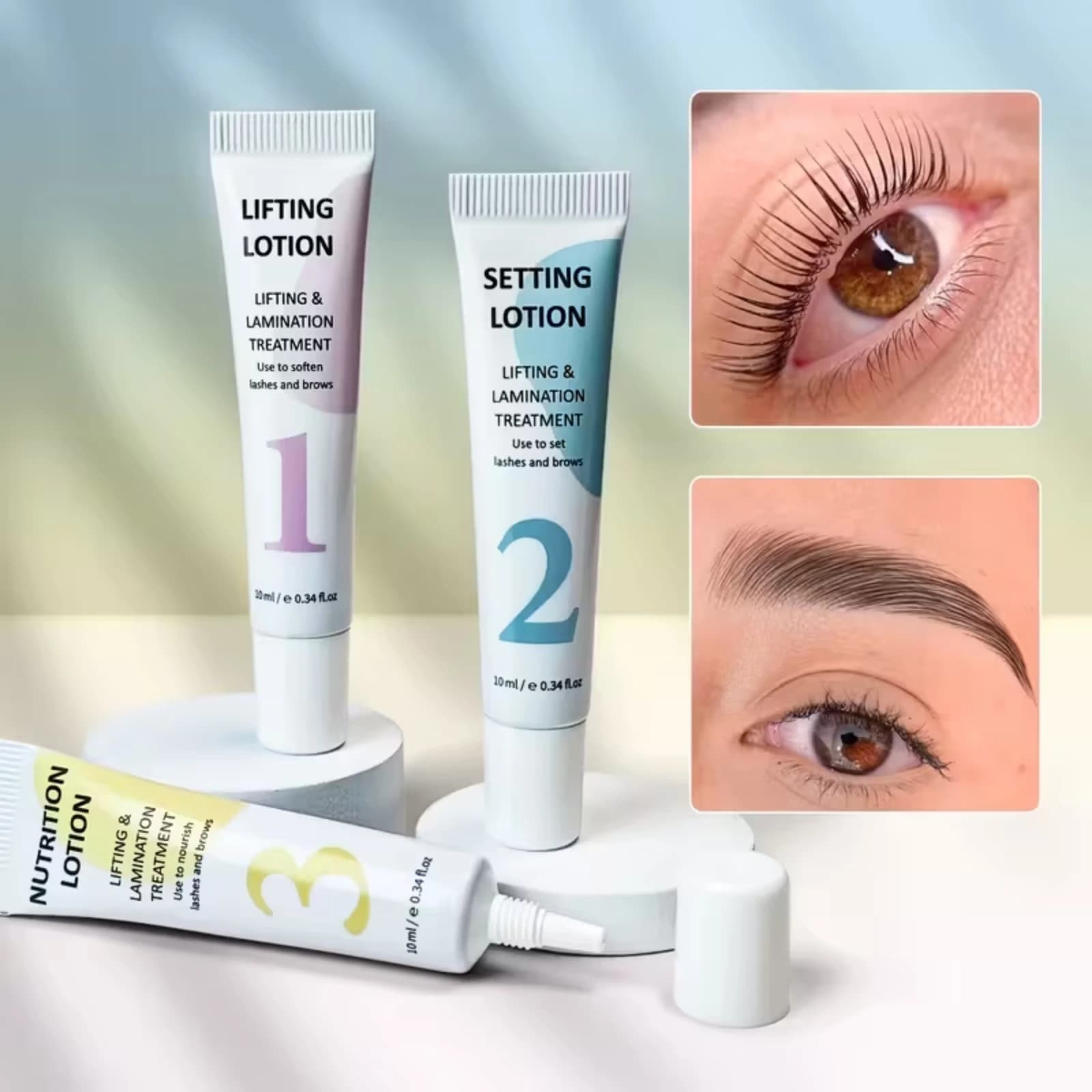 Libeauty 10ml Fix Perming Tube Set Lash Lift Sopracciglia Laminazione Perm Fissazione Impostazione Lozione Ciglia Sollevamento Salute Strumenti di bellezza