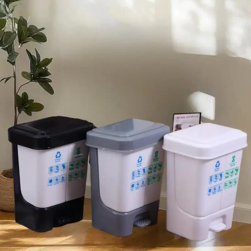 Doll House Mini Kitchenware Model Classified Trash Can Shooting Scene Props