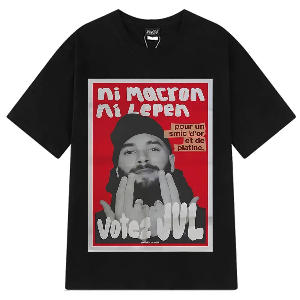 T-shirt Grafica Moda Rapper Francese JUL Uomo Donna Hip-hop Maglietta a Maniche Corte Casual Abbigliamento Streetwear