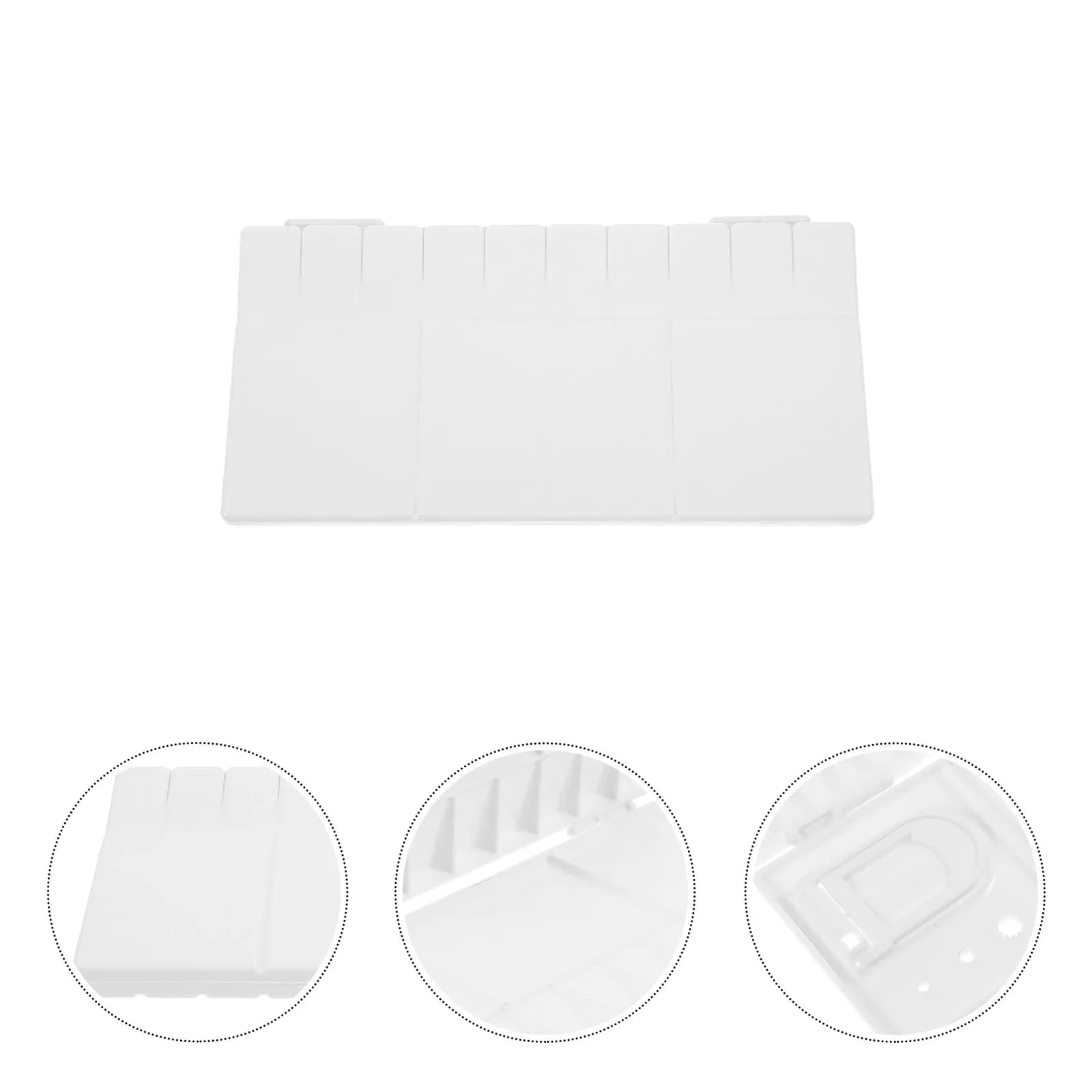 Art Watercolor Pigment Box Lightweight Portable Compartments Color Mixing Tray for Professional Painters Beginners and Children