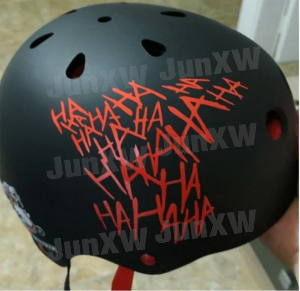Adesivo per Auto HaHaHa Joker, Divertente Decalcomania per Casco, Adesivi Riflettenti per Moto, Adesivi per Finestrini e Paraurti Auto, Decorazione