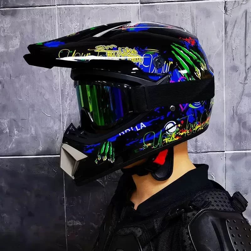 Hot Sale Motorcycle Helmet Men's Offroad Motorcycle Bike Downhill AM DH Cross Para Moto Cross Motorcycle Helmet for Kids DOT