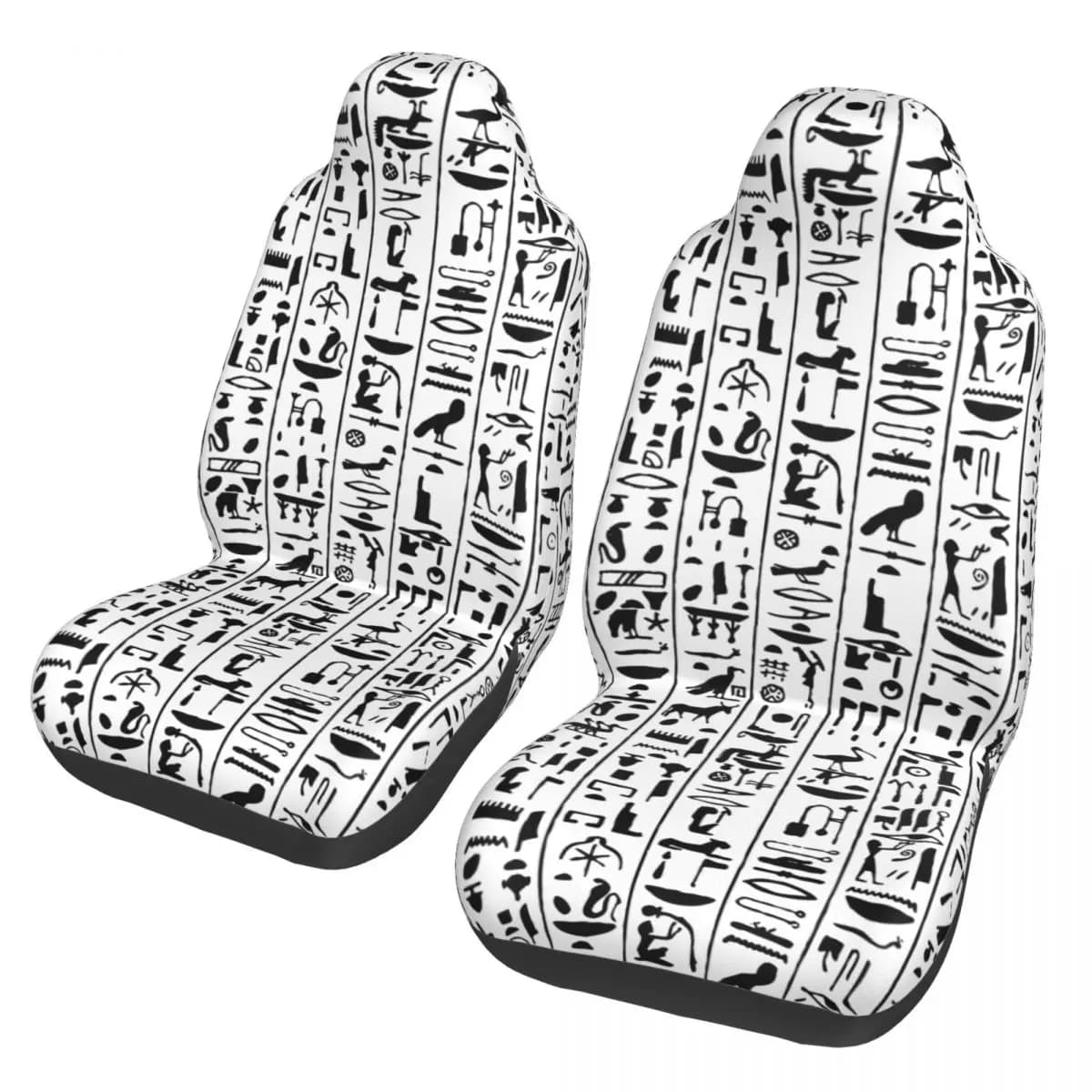 Universal Car Covers with Hieroglyphics, Ancient Egyptian Design, in Polyester, for Travel and Hunting