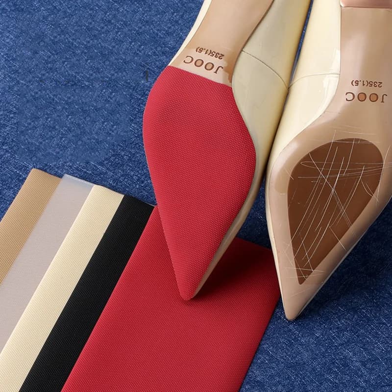 Protezione per suola per scarpe cuscinetti per suola antiscivolo adesivi autoadesivi toppe protettive per riparazione in gomma suole resistenti all'usura
