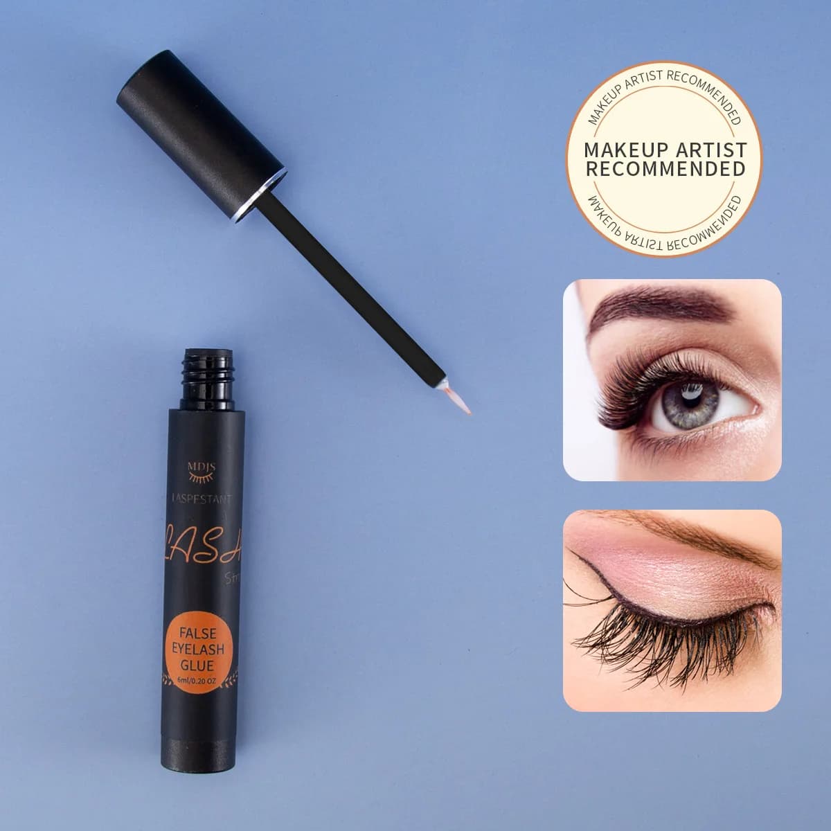 Fake eyelash glue, beauty for authentic eyelashes, durability and super sticky, special graft, delicate and not irritating