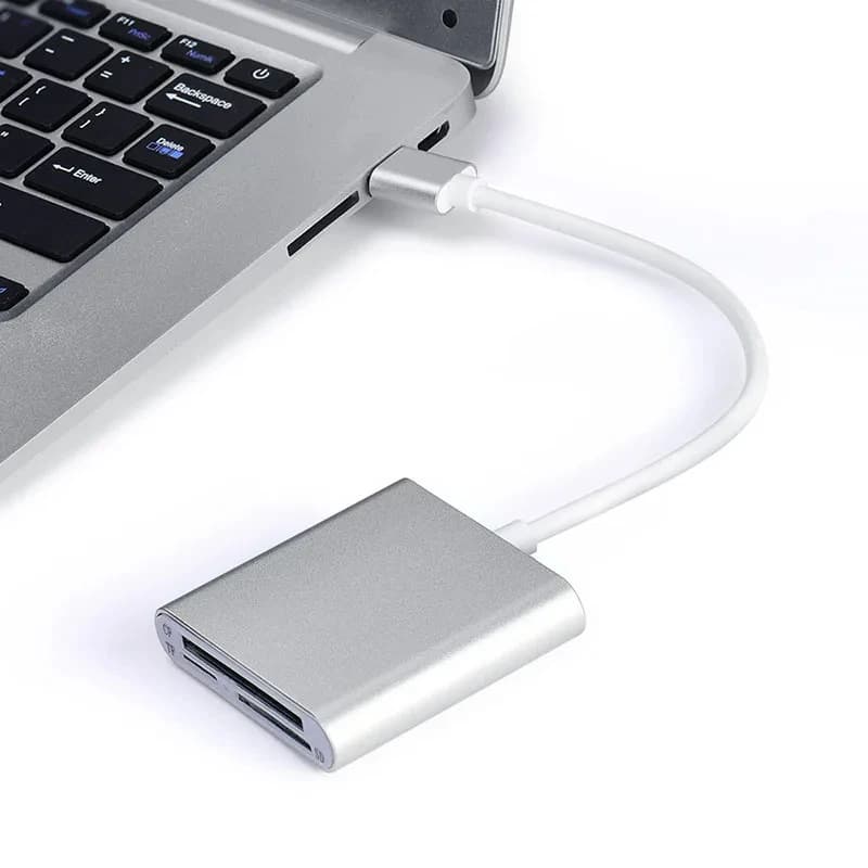 Lettore di schede USB 3.0 Lettore di schede di memoria CF SD Scrittore Adattatore per schede Flash TF Micro SDHC MD MMC SDHC per Windows Mac iPad Pro Linux