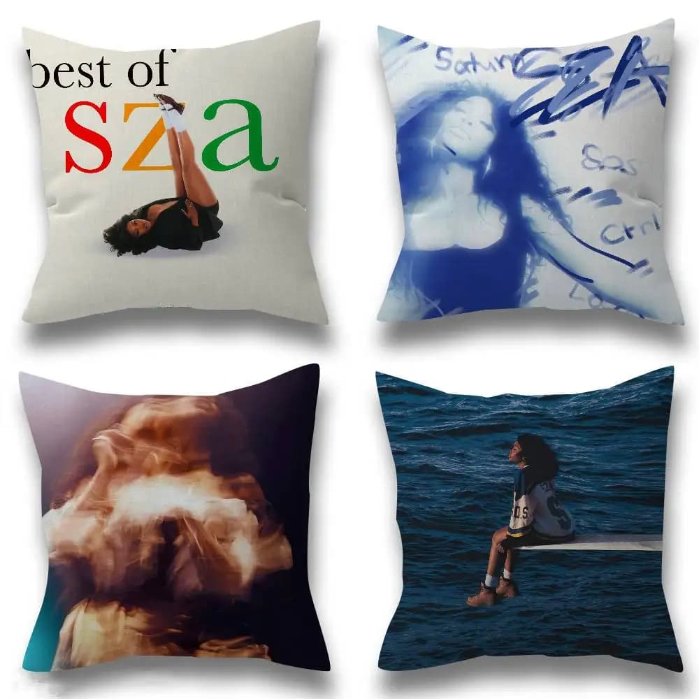 Federa per cuscino Singer SZA SOS Album, regalo, decorazione per camera da letto, casa, divano, sedia, cuscino