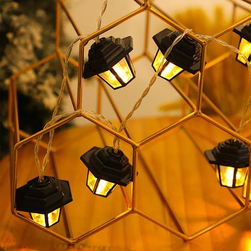 Luci a Stringa LED Stile Palazzo Vintage, Impermeabili, per Esterni, Lampada Atmosferica Decorativa per Villa, Cortile e Giardino