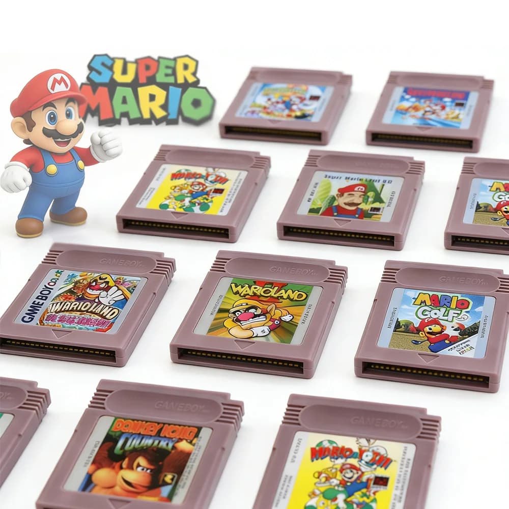 Cartuccia di Gioco GBC 16 Bit, Scheda di Gioco 16 Bit per Console, Wario Land, Donkey Kong, Wario Land 2, Yoshi per GBC Mario