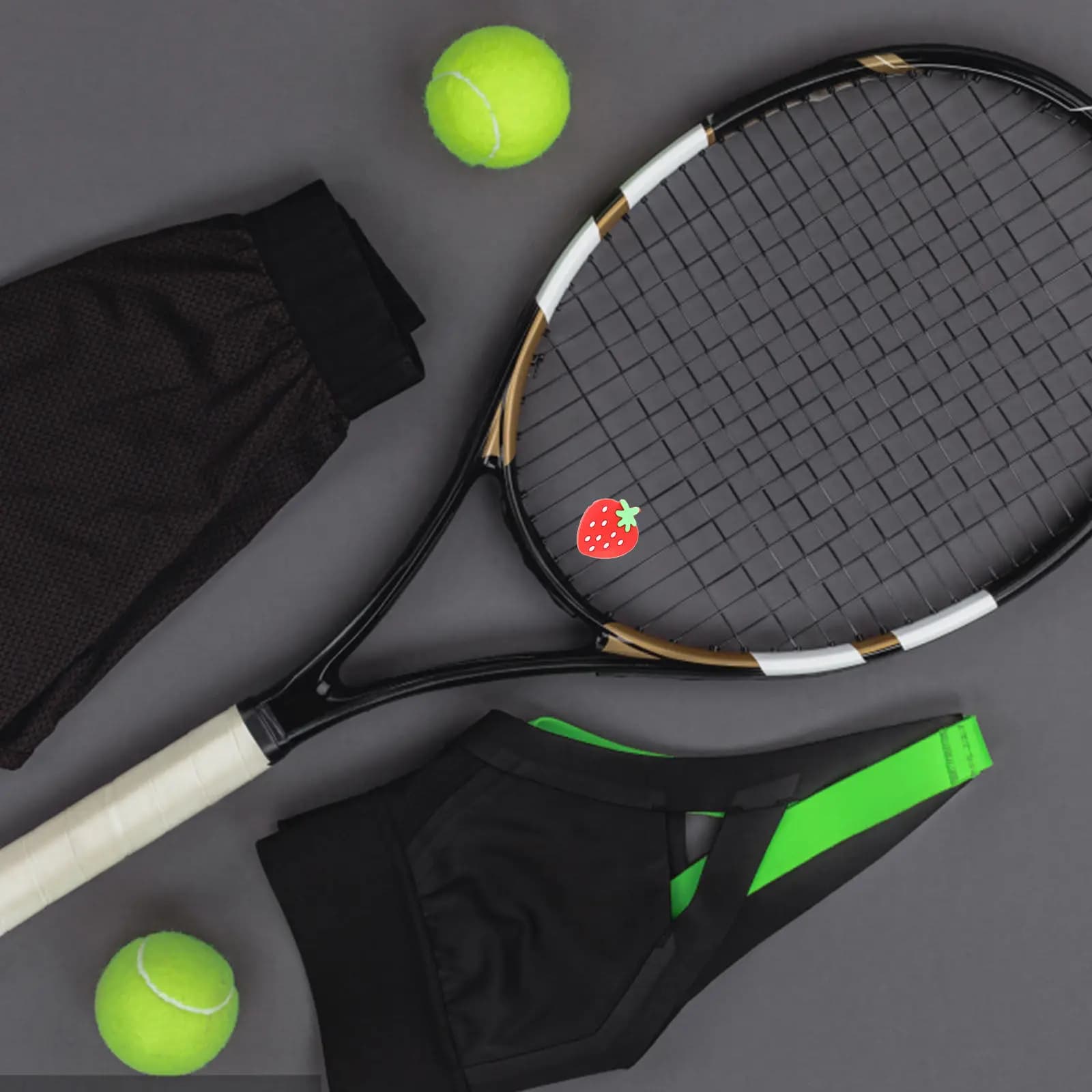 6 Pezzi Ammortizzatori di Vibrazioni per Racchette da Tennis in Silicone, Assorbitori di Urti per Sport con Racchetta