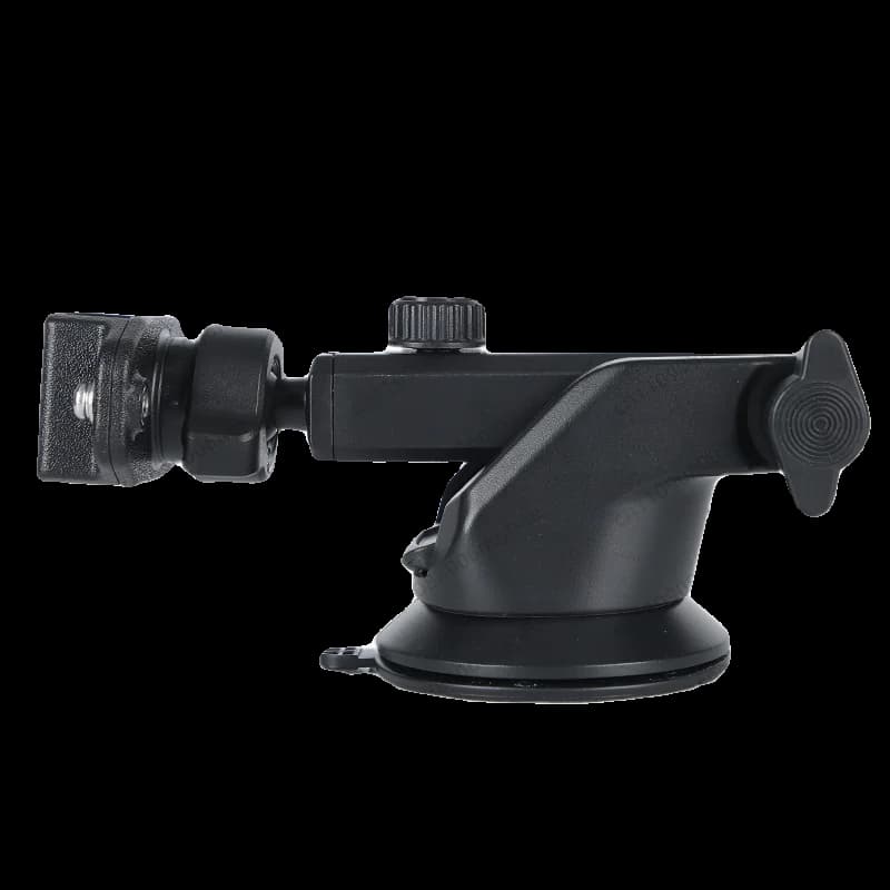 Supporto di fissaggio a ventosa per walkie-talkie, per cruscotto, parabrezza, con clip posteriore per tavolo, regolabile