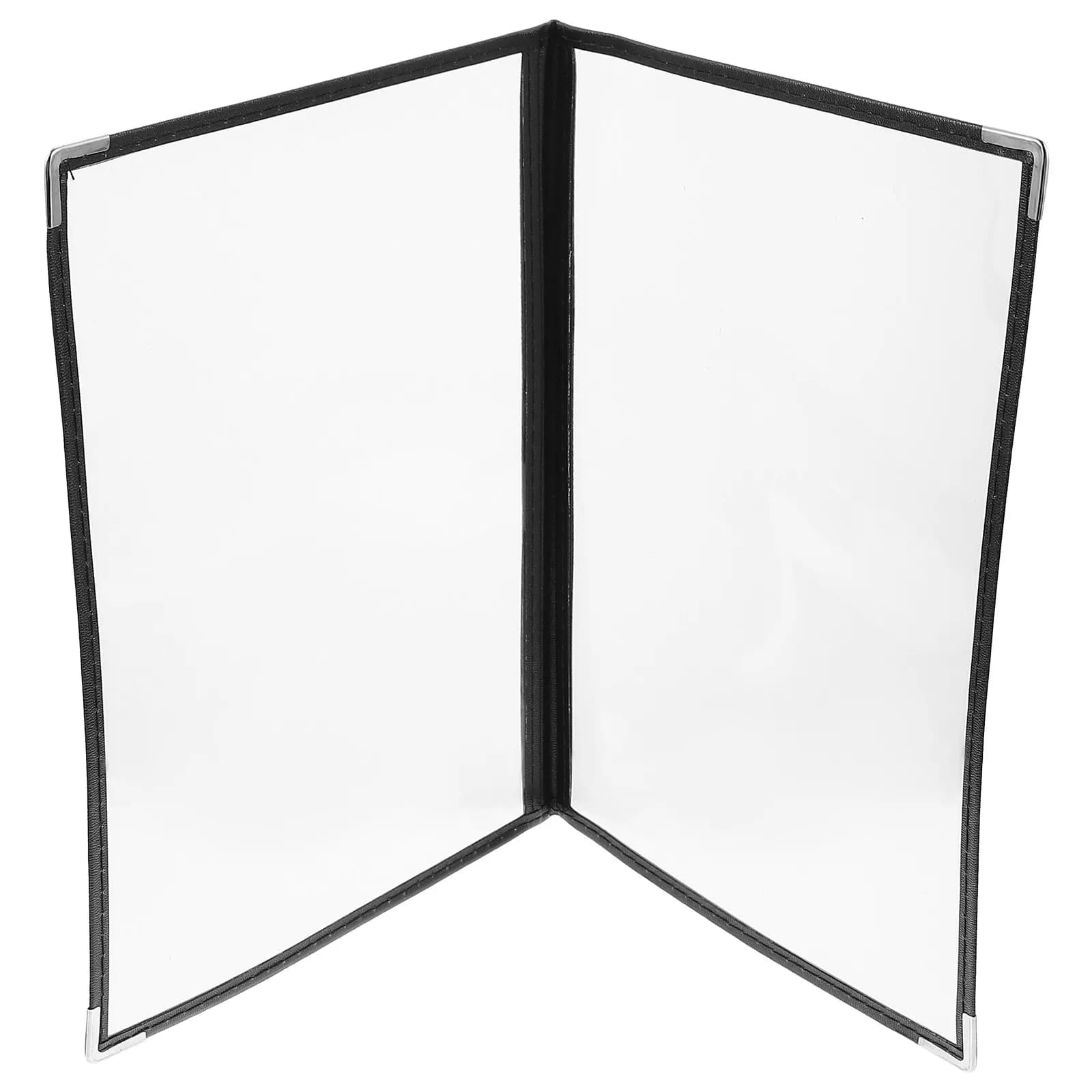 1 Pezzo Copertina Trasparente in PVC per Menu, Raccoglitore ad Anelli per Ristoranti e Cucine, con Angoli Arrotondati, Facile da Pulire
