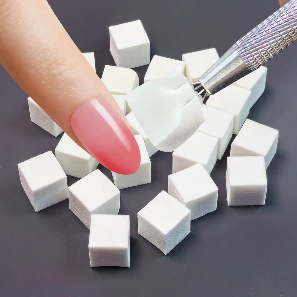 Soft sponge nail tips for nail art Shadows with pen to grab nail brush Shadows Professional nail tools Accessories Supplies
