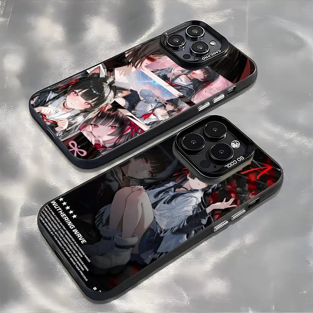 Wuthering Waves Chixia Phone Case For lMDColor Silver Shell For lPhone 17 16 e 15 14 13 12 11 Pro Max Plus