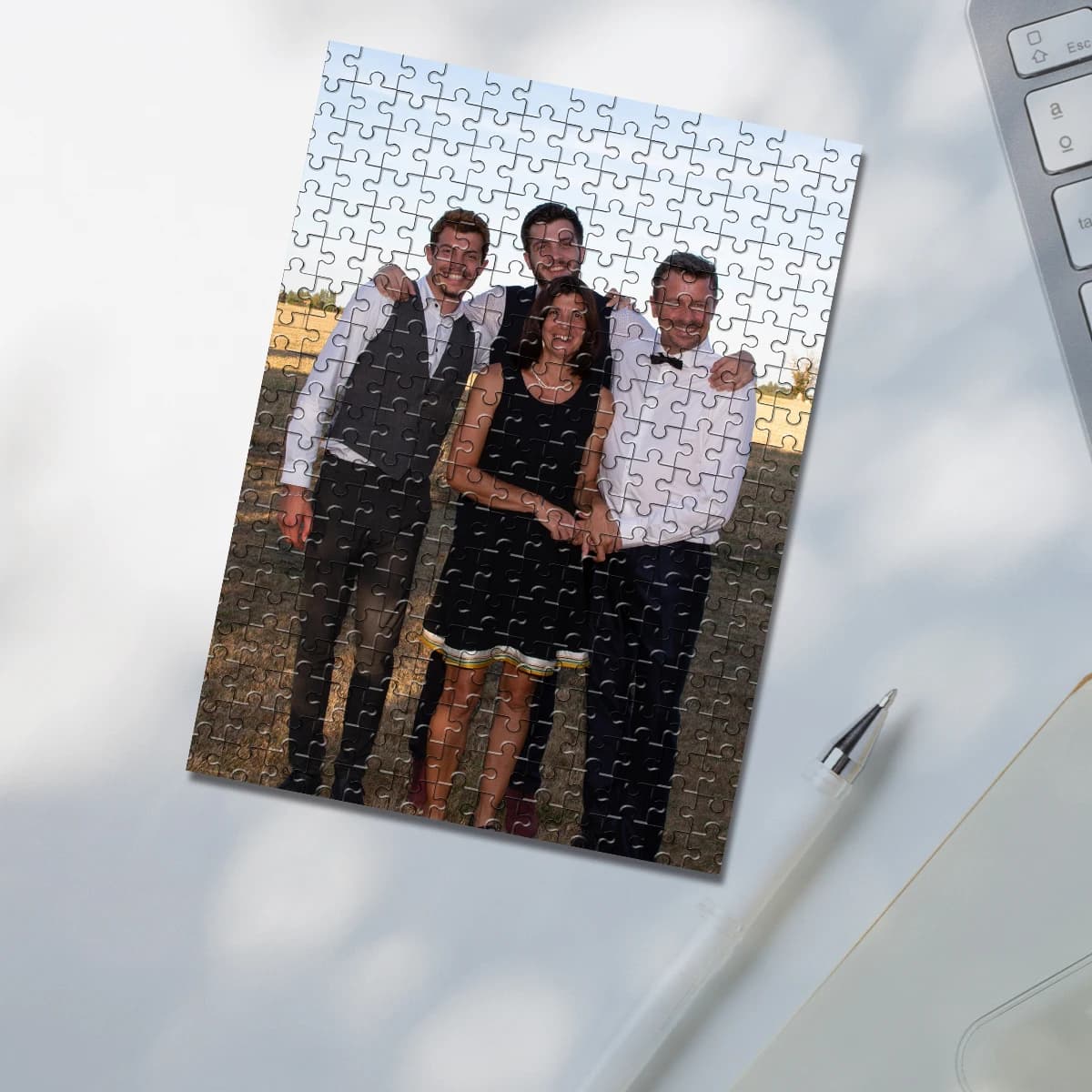 Puzzle personalizzato con foto da 35/300/500/1000 pezzi, puzzle personalizzato con foto di famiglia, puzzle personalizzato per coppie, famiglie, Natale