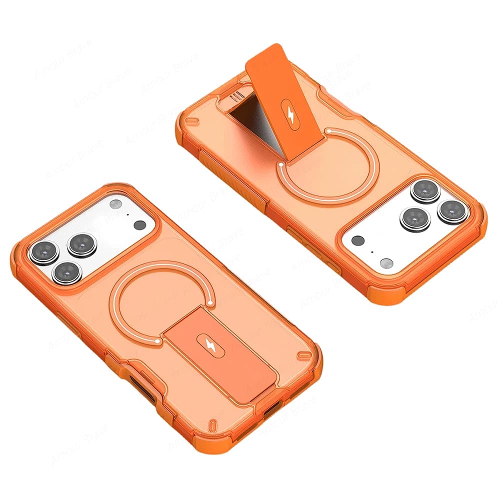 Custodia Protettiva Opaca Armor per iPhone con MagSafe, Compatibile con iPhone 17, 16, 15, 14 Plus, 13, 12 Pro Max, 17e, 16e - Cover Rigida Magnetica Antiurto in PC