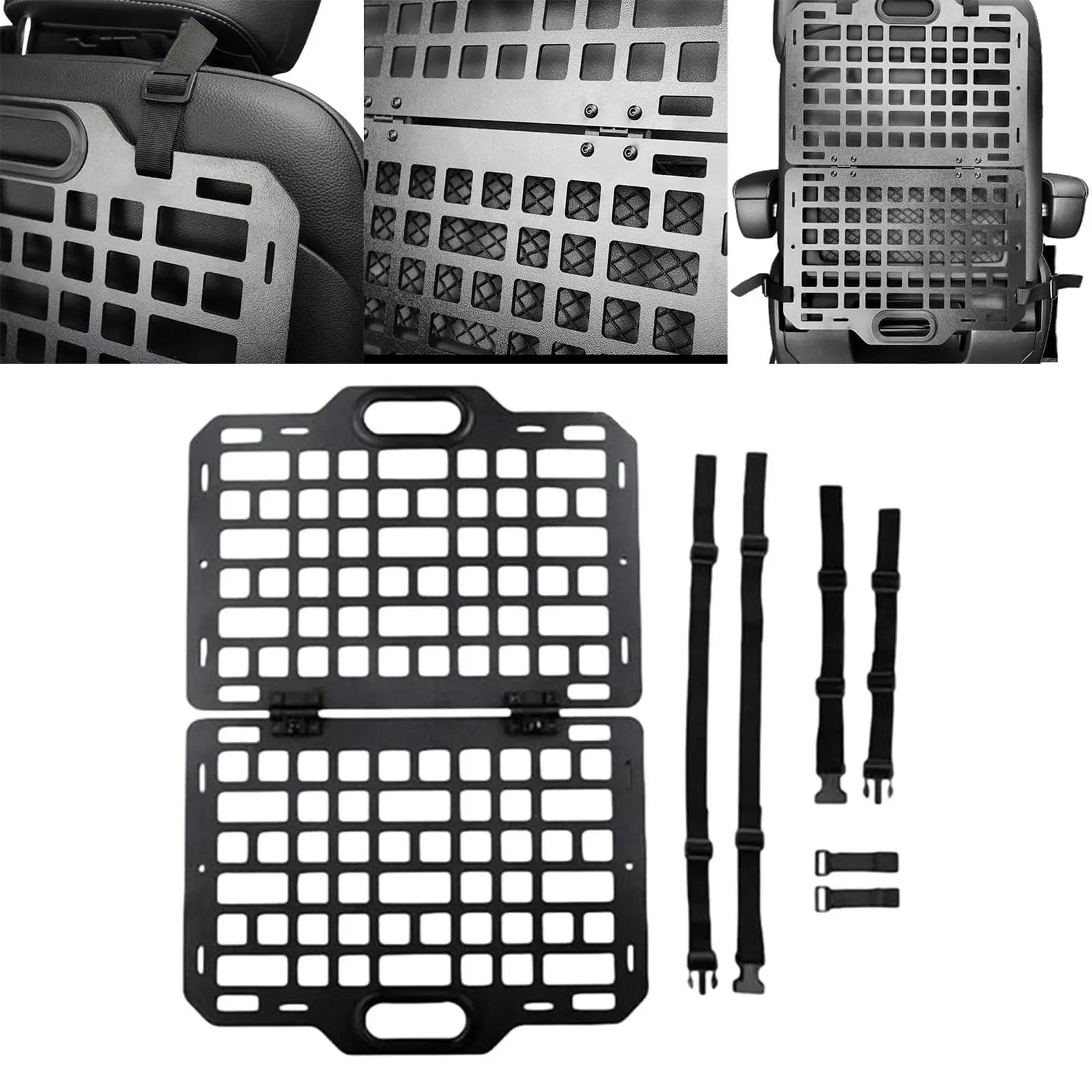 Organizzatore per Sedile Posteriore con Pannello Molle Regolabile, Accessori per Interni Auto