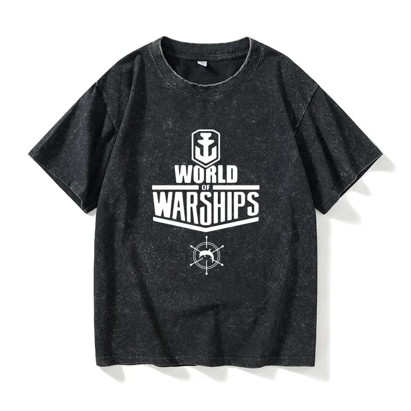 round Neck Short Sleeve T-Shirt 'Yamato' Game Anime Women's Loose Fit Cotton Summer Shirt Korean Style Unisex Large Size